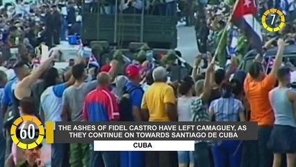 In 60 Seconds: Ashes of Castro Left Camaguey Towards Santiago de Cuba