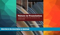FAVORITE BOOK  Values in Translation: Human Rights and the Culture of the World Bank (Stanford