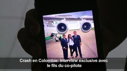 Colombie/crash: interview exclusive avec le fils du co-pilote