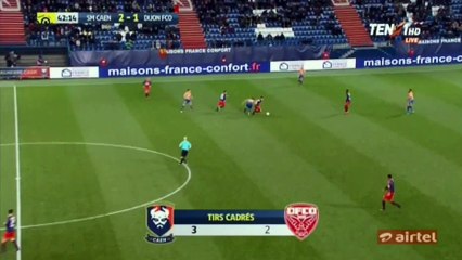 Yann Karamoh Goal HD - Caen 3-1 Dijon - 02.12.2016 HD