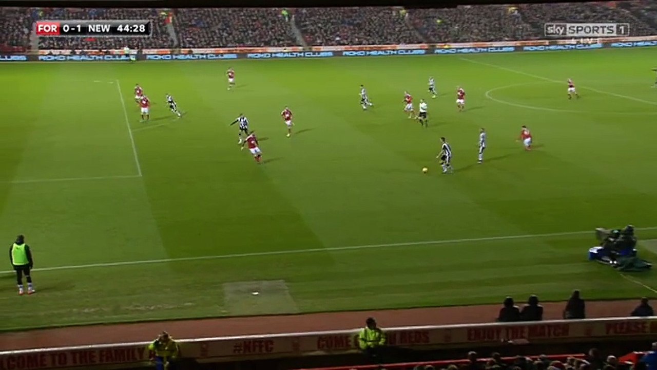 Matt Ritchie Goal 45' Nottingham - Newcastle Utd 0 - 1