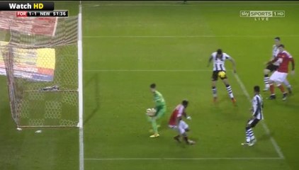 LORD Bendtner Goal - Nottingham Forest 1-1 Newcastle United (2-12-2016)