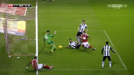 Nicklas Bendtner  Goal HD - Nottingham 1-1 Newcastle Utd 02.12.2016