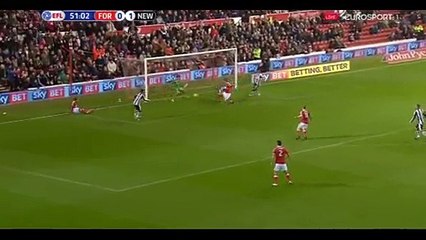 Bendtner Goal HD - Nottingham Forest 1-1 Newcastle United 02.12.2016 (1)