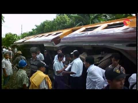 Rangoon Train Derails