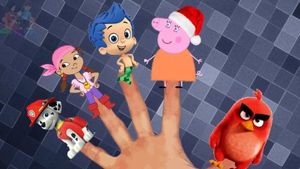 Peppa Pig Bubble Guppies Paw Patrol Talking Tom Finger Family Nursery Rhyme Song