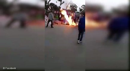 قبلي : قارورة غاز كادت تتسبب في السوق الاسبوعية لو لا شجاعة أحد المواطنين