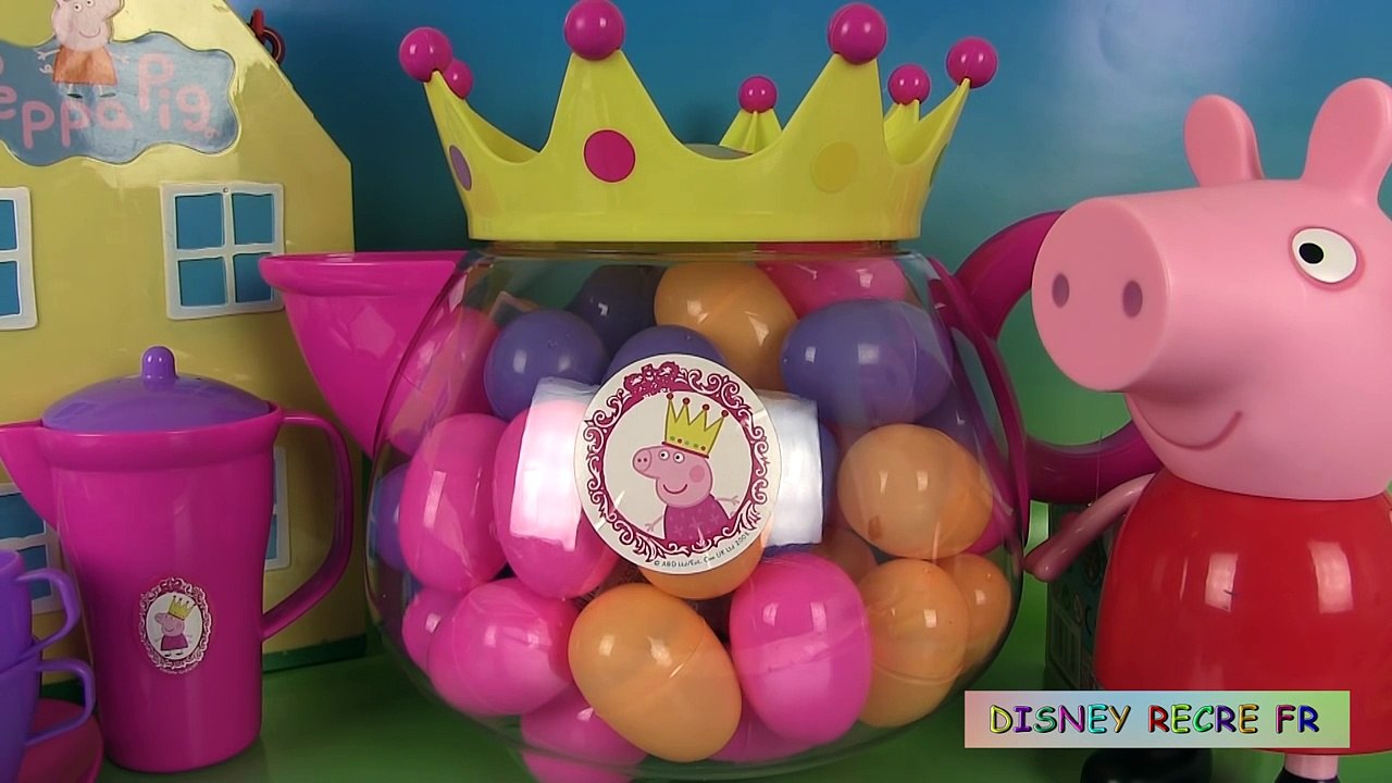 Peppa Pig Œufs Surprise Royal Teapot Set Service à thé de Princesse Peppa