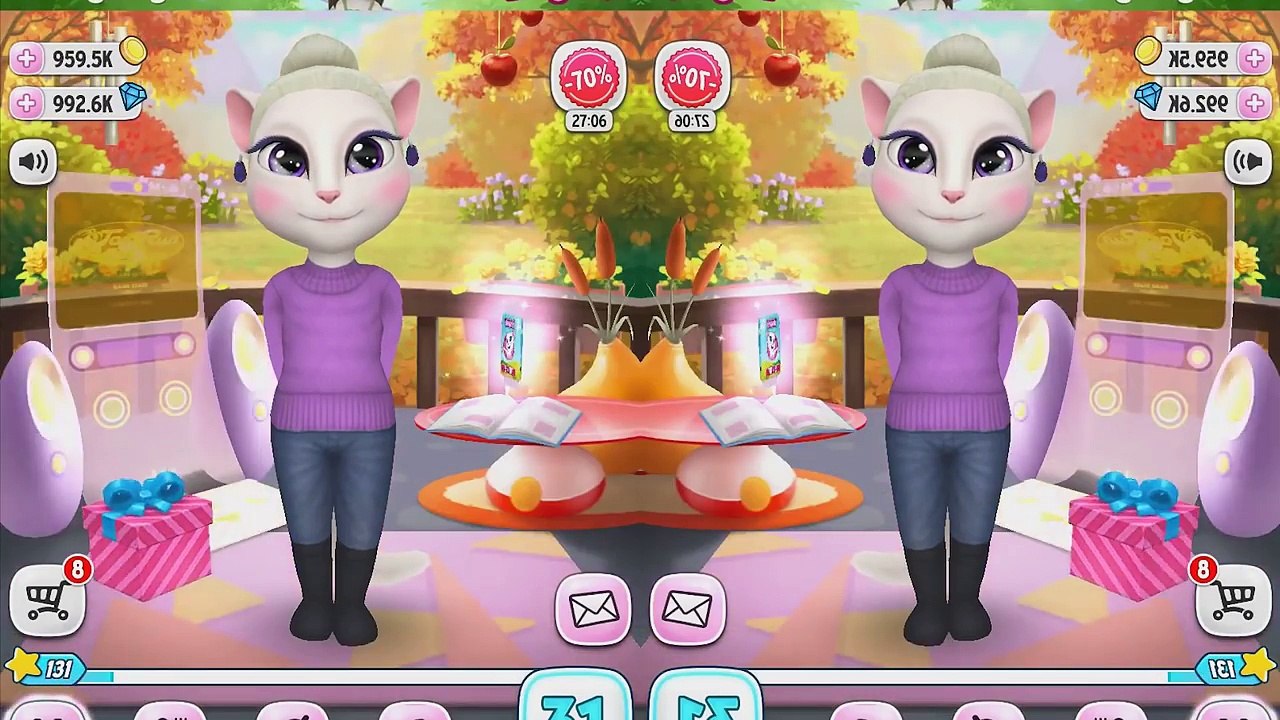 My Talking Angela Great Makeover / Cartoon Games Kids TV