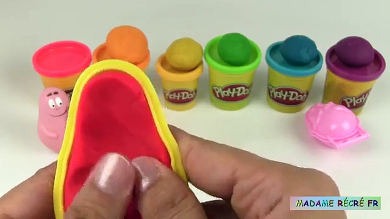 Barbapapa Pâte à modeler Couleurs de lArc-en-ciel Play doh Rainbow