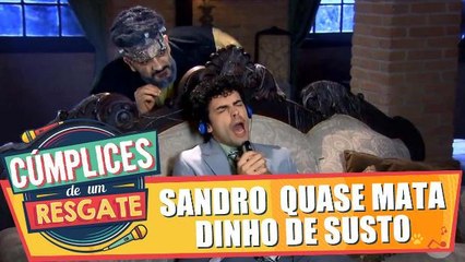 Sandro quase mata Dinho de tanto susto