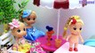 Đồ chơi trẻ em HỒ BƠI BÚP BÊ tập 4 Búp bê Chibi tắm với Gấu Polar Bear POOL PARTY Kids toys