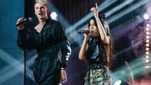 Camila Cabello and Machine Gun Kelly Perform  Bad Things On Corden's Late Late Show