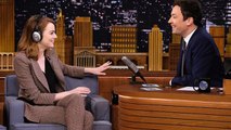 Emma Stone Hilariously Fails the 'Singing Whisper Challenge' on 'The Tonight Show'