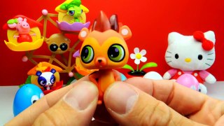 Peppa Pig und Littlest Pet Shop LPS Überraschungseier Ü Eier Spielzeug