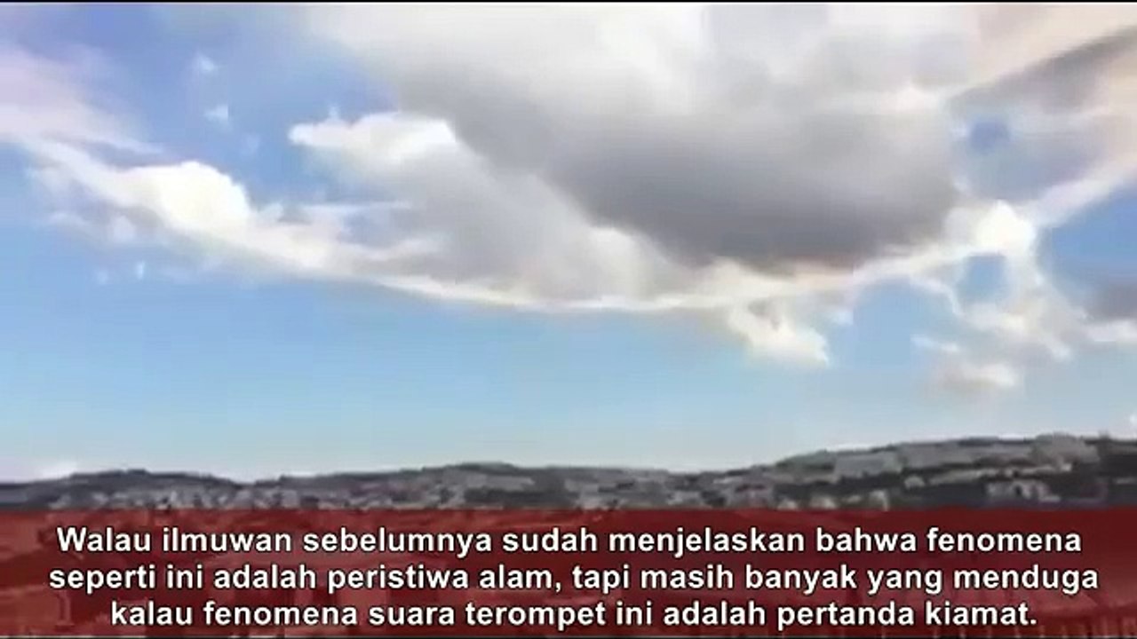 FENOMENA AWAN ANEH DAN SUARA DI ISRAEL SEBELUM TERJADI KEBAKARAN