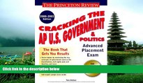 FAVORIT BOOK Cracking the AP US Gov t and Politics, 2000-2001 Edition (Cracking the Ap. U.S.