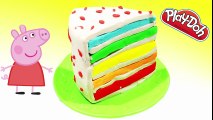 Play Doh!! - Peppa Pig toys Learning to Create Cream Piece Of Cake Delicious