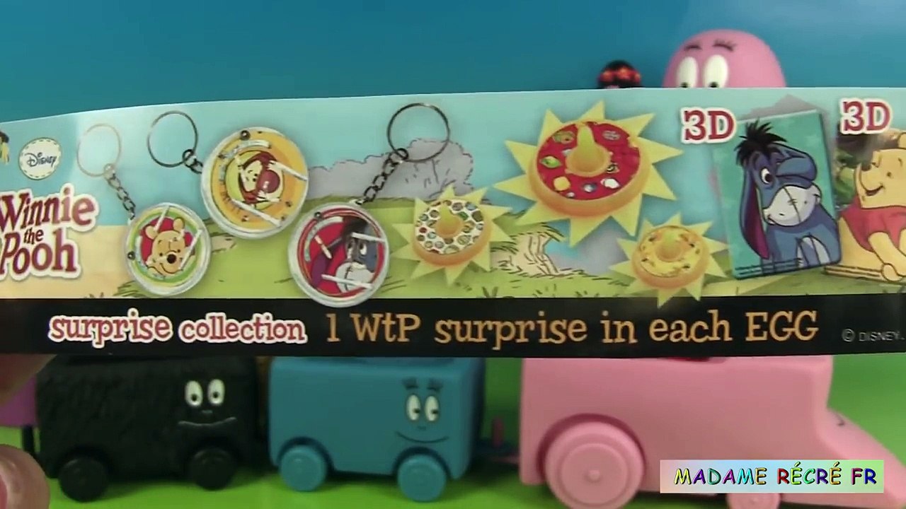 Train de Barbapapa Jouet déveil Barbatrain Oeufs Surprise et Num Noms