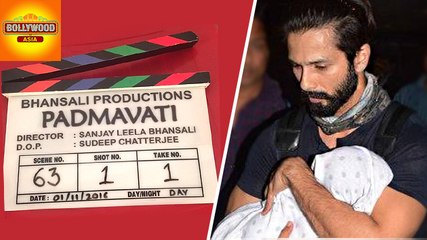 Shahid Kapoor Takes Daughter Misha On Padmavati Sets | Bollywood Asia