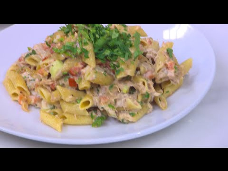 مكرونة بالتونة و المايونيز | نجلاء الشرشابي