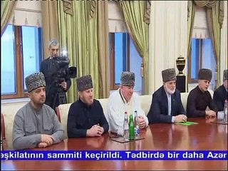 İlham Əliyevin Qafqaz Xalqları Ali Dini Şurasının üzvlərinin qəbulunda nitqi