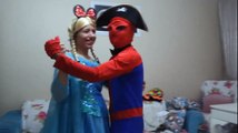pirate Spiderman Poo  with Frozen Elsa vs Joker Colored Balls Movie In Real Life - Fun Superheroes