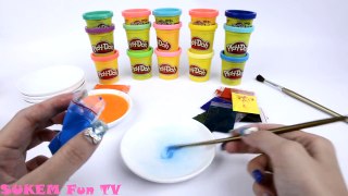 Glitter Play Doh Disney Princesses Learn Colors & Number Rainbow Learning Creative for Kids