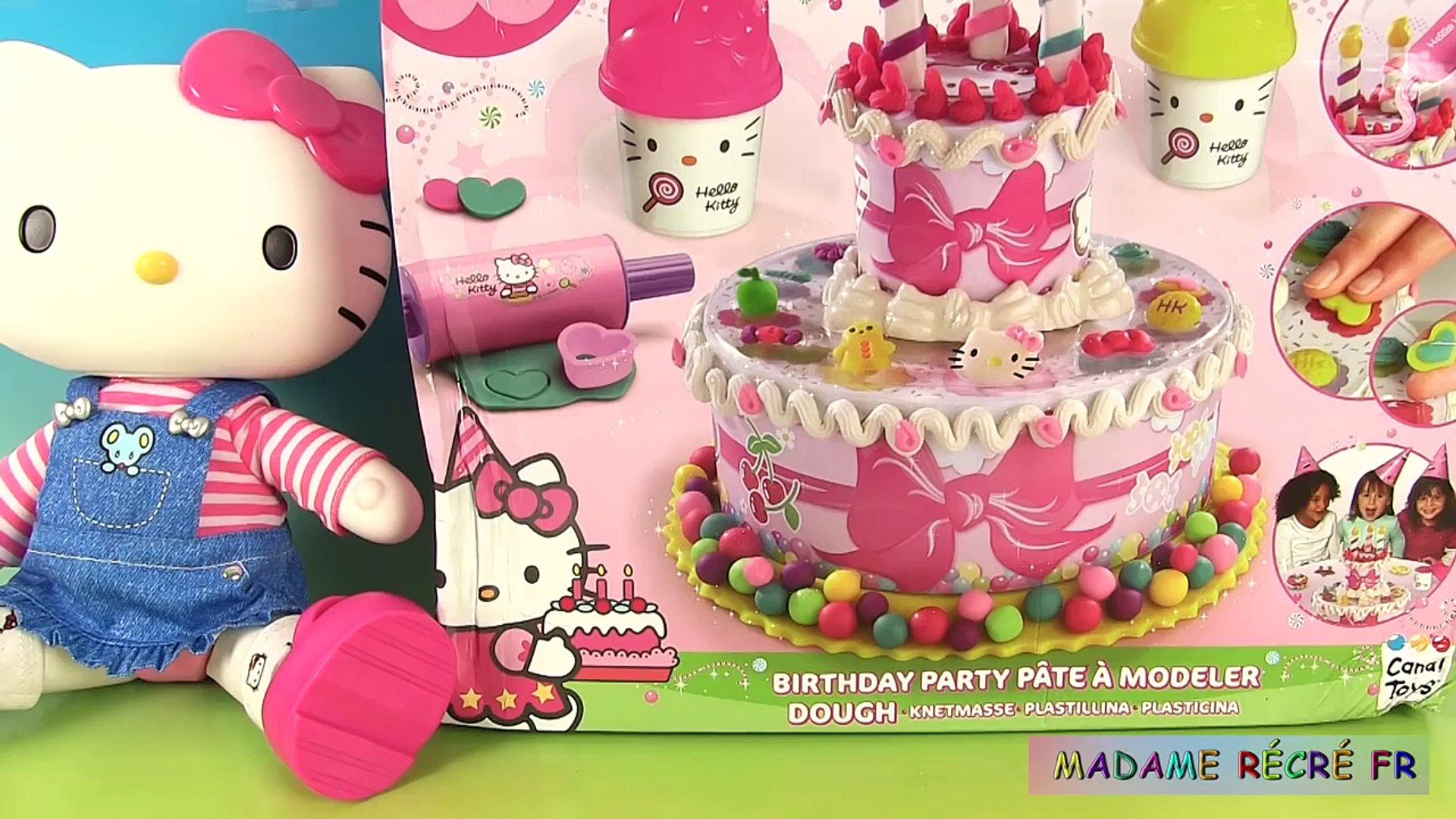 Play Doh Hello Kitty Birthday Party Gateau Danniversaire Canal Toys Pate A Modeler Dailymotion Video
