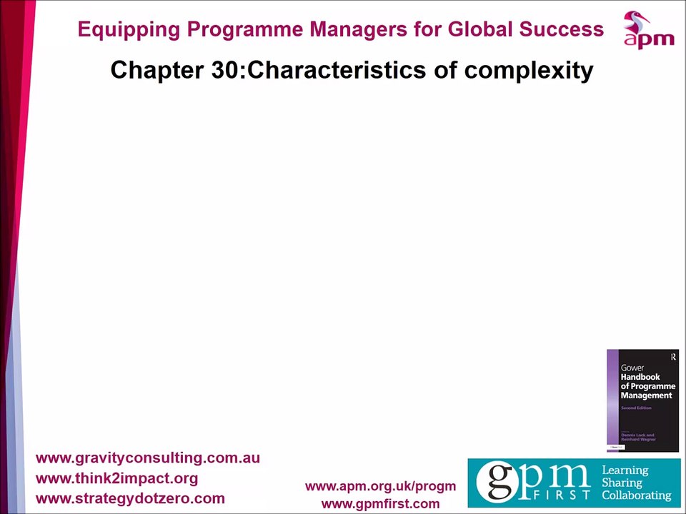 Chapter 30: Characteristics of Complexity
