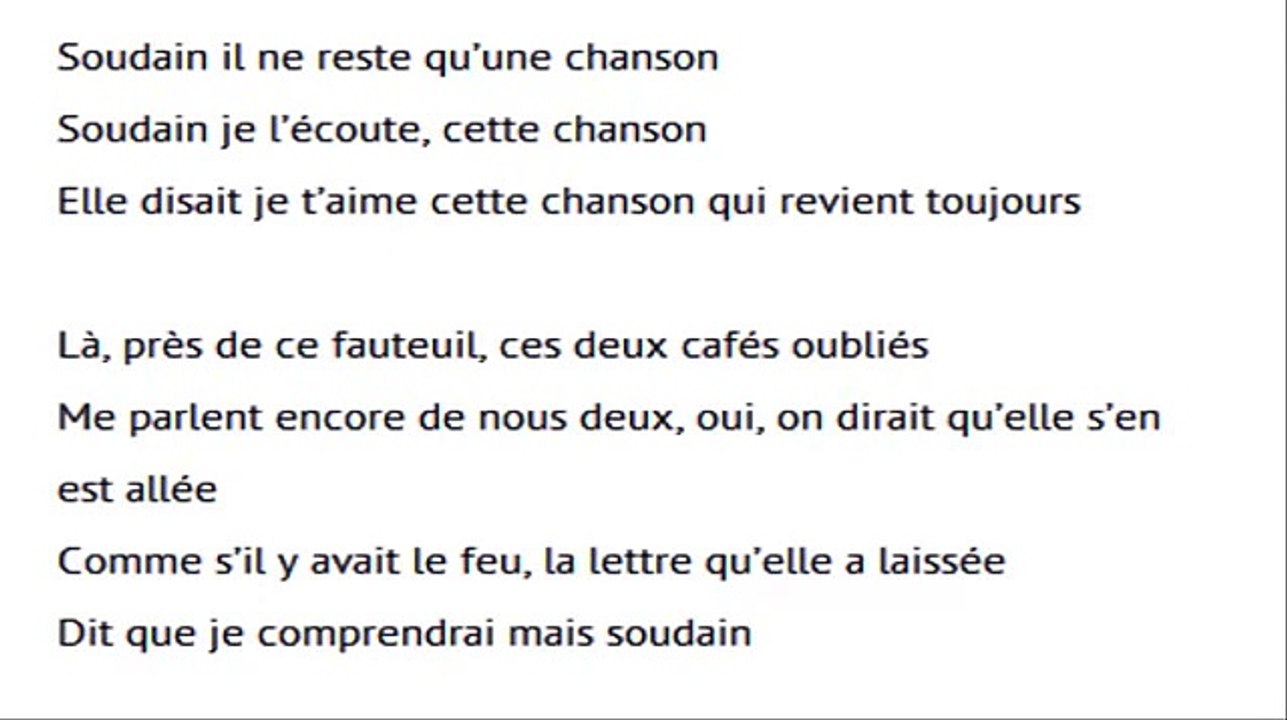 M. Pokora - Soudain il ne reste qu’une chanso [paroles]