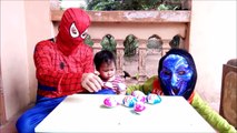 Dinosaurs Spiderman Kinder Surprise Eggs Finger Family Nursery Rhymes For Kids Toddlers Children