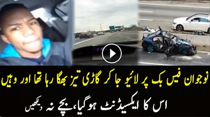 Reckless Driver Videos Himself Speeding On Facebook Live Before Accident