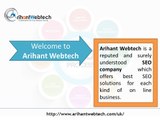 Arihant Webtech provides SEO services in London