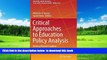 {BEST PDF |PDF [FREE] DOWNLOAD | PDF [DOWNLOAD] Critical Approaches to Education Policy Analysis: