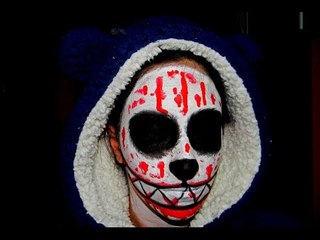 Creepy Panda make up tutorial Halloween (ft. Fede Kika)