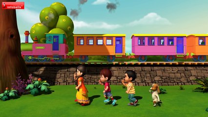 Vache Vache Railu Bandi | Telugu Rhymes for Children | Infobells