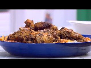 فتة دجاج بالفحم | نجلاء الشرشابي