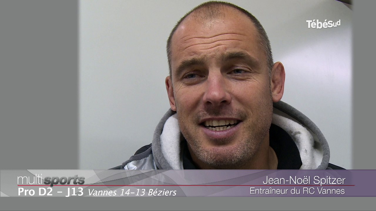 Rugby. RC Vannes - Béziers (14-13) : les réactions de Jean-Noël Spitzer