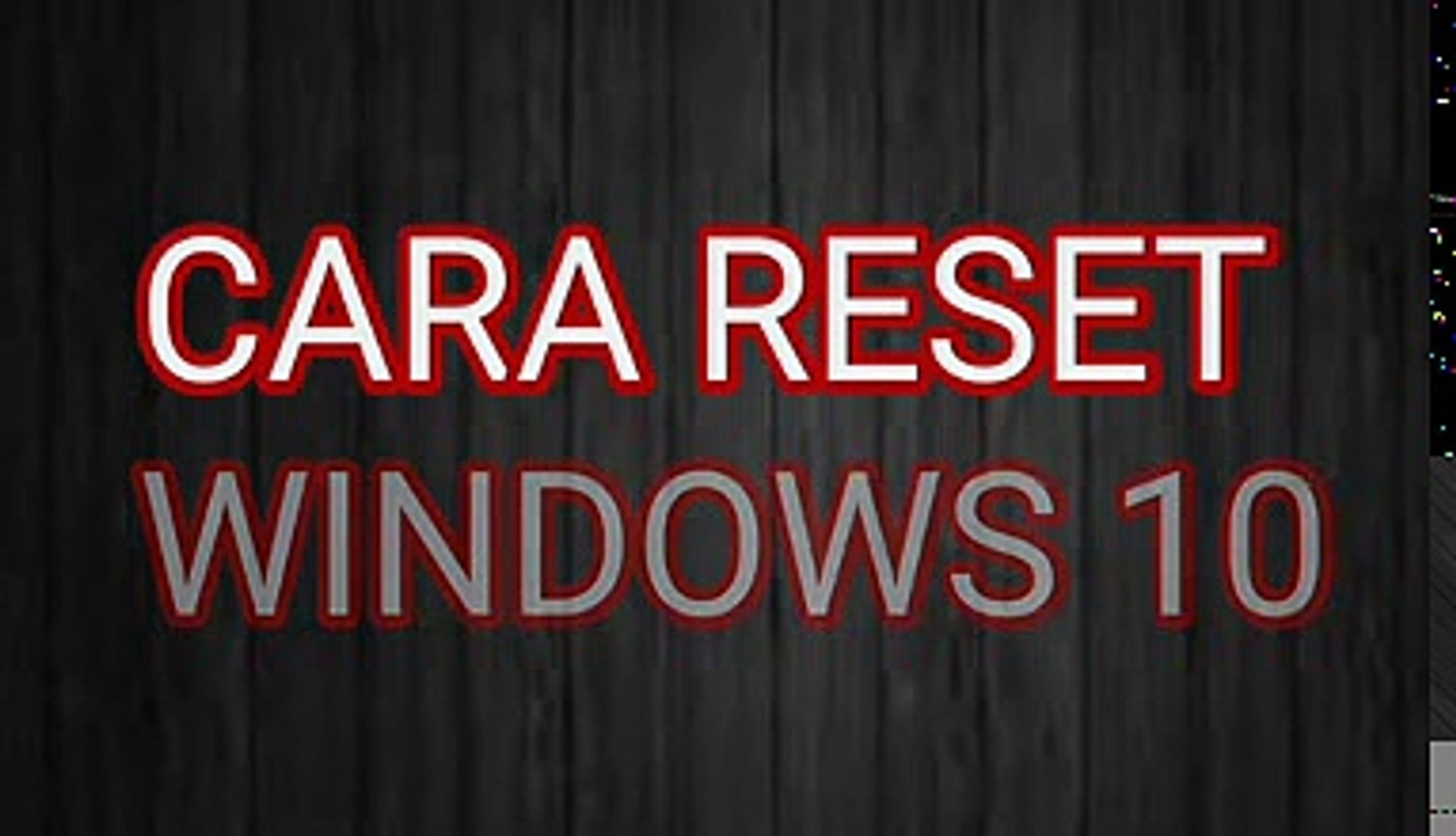 ⁣Cara Reset Windows 10 (Reset Windows 10)