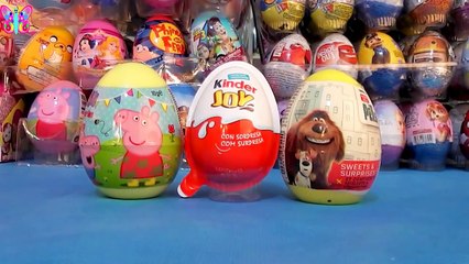 Huevos sorpresas en español la vida secreta de tus mascotas, huevos kinder, de peppa pig videos 2016