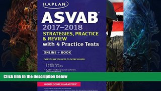 Price ASVAB 2017-2018 Strategies, Practice   Review with 4 Practice Tests: Online + Book (Kaplan