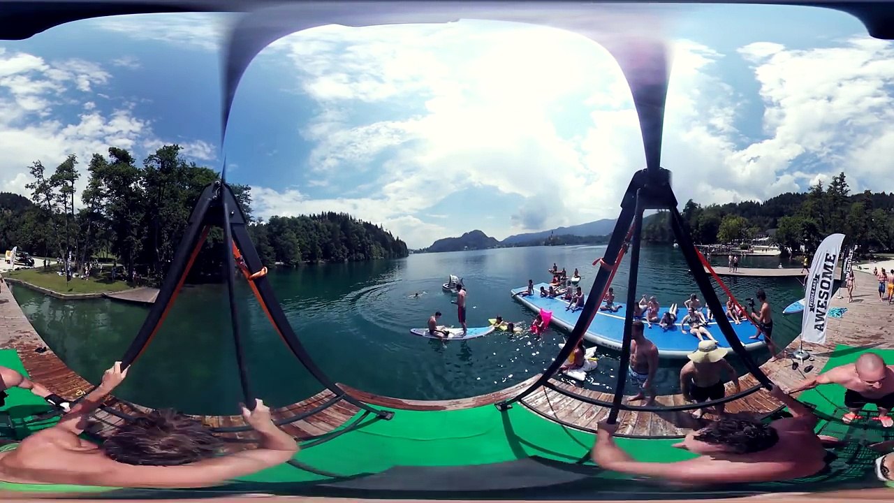 Russian Swing Flips - Behind the Scenes 360 Video - PEOPLE ARE AWESOME