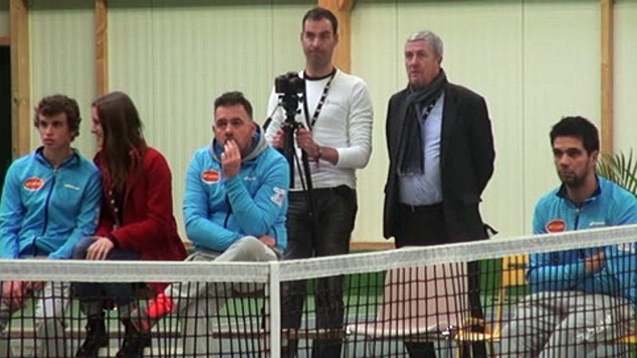FFT - Interclubs 2016 - Nikoloz Basilashvili, le Géorgien qui ramène Quimperlé à 2-2 dans cette finale contre Hainaut