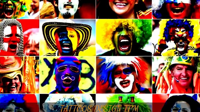 Body paint - body paint girl - FootBall Fan Body Paint - TATTOOS DESIGN TPM