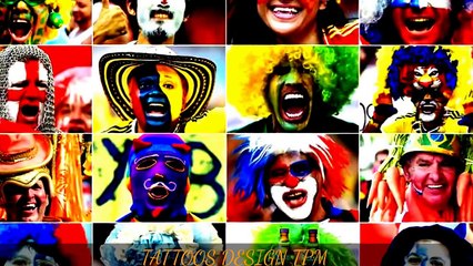 Body paint - body paint girl - FootBall Fan Body Paint - TATTOOS DESIGN TPM