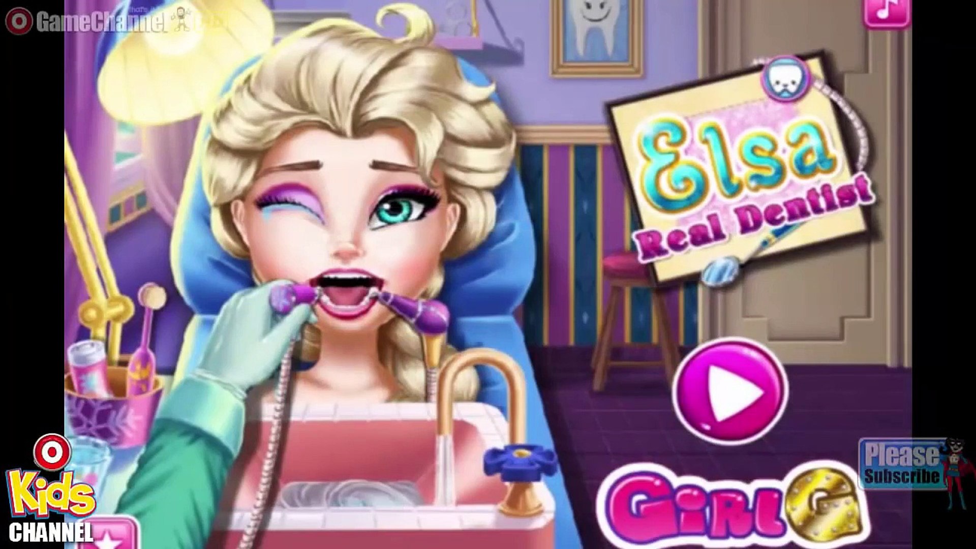 氷の女王リアル歯科医のゲーム 子供のためのビデオゲーム 女の子 赤ちゃん Dailymotion Video