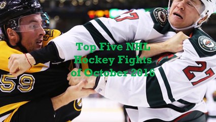 Top 5 NHL Hockey Fights of October 2016