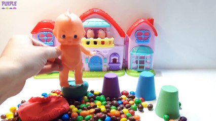 How to Make Slime Bath Kids Learn Colors with Baby Doll Bath Time Play M&M's Skittles Popular Apps