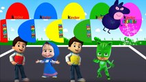 Colors for Children to Learn with Ryder Paw Patrol, Masha, Catboy Pj Masks, Marshall Surprise Eggs